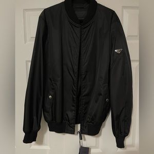 Prada Re-Nylon Gabardine Bomber Jacket (Men’s)